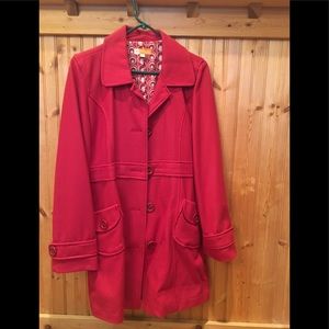 Gorgeous red pea coat